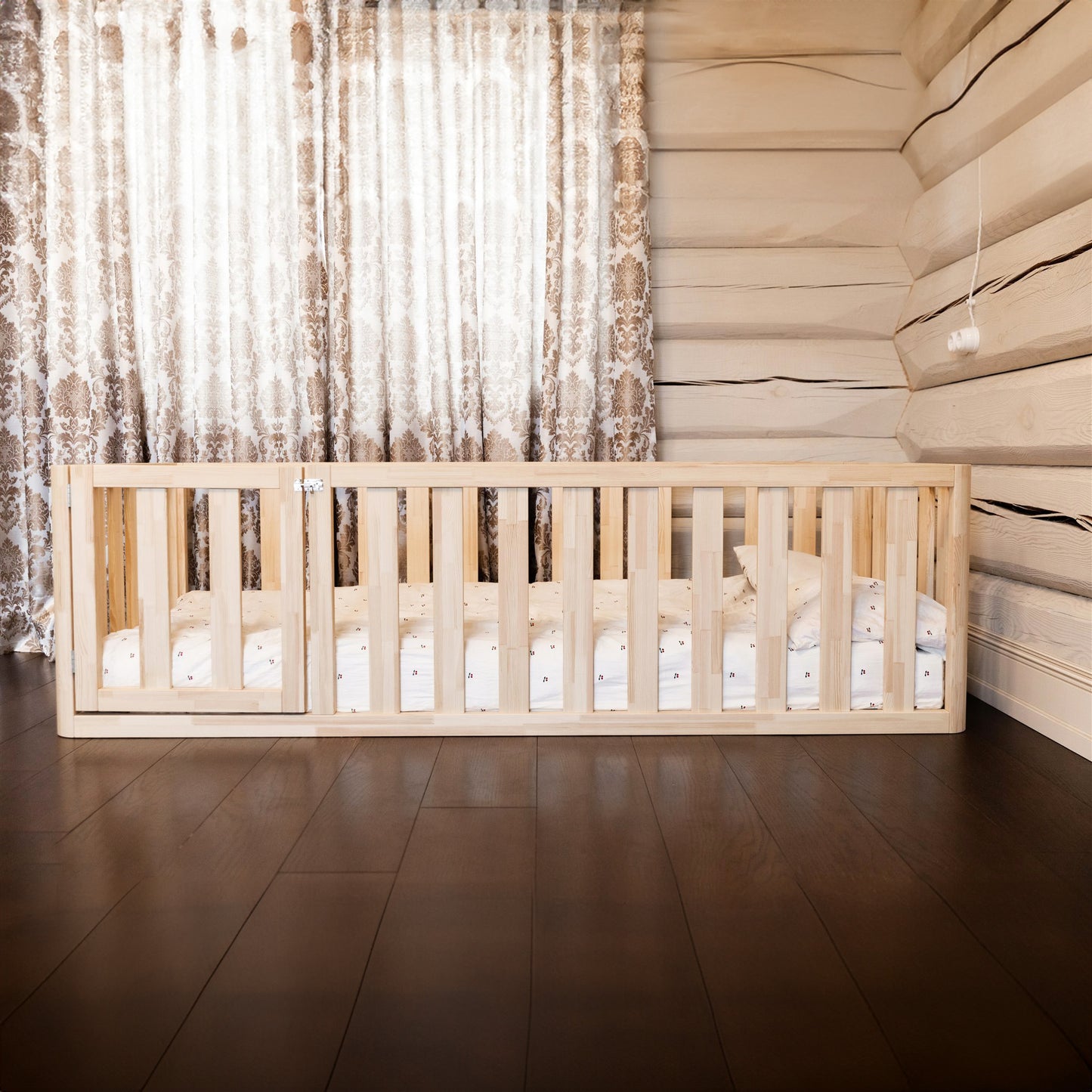 High Sided Toddler Floor Bed