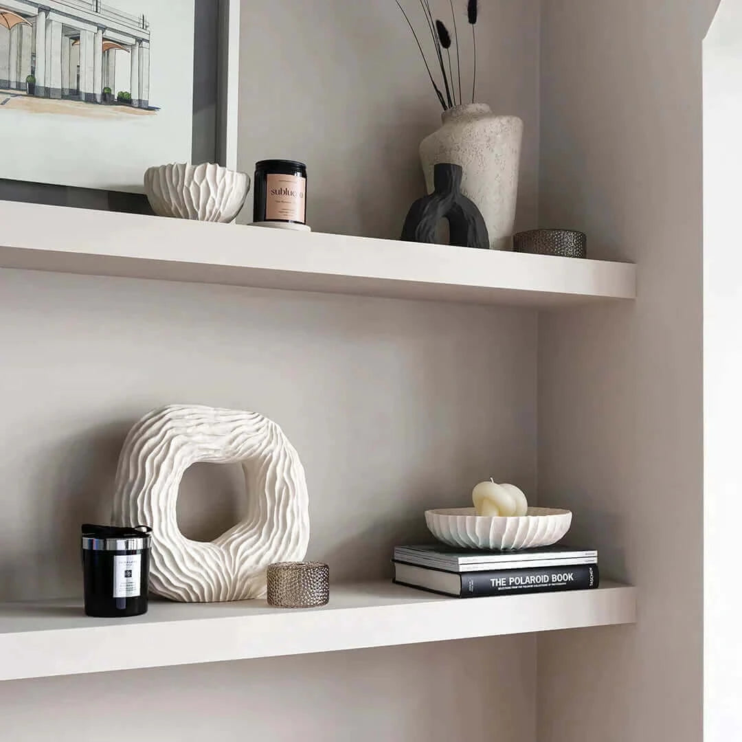 Paintable Alcove Floating Shelves