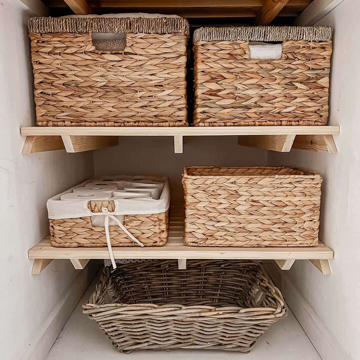 Airing Cupboard Wooden Slatted Shelves