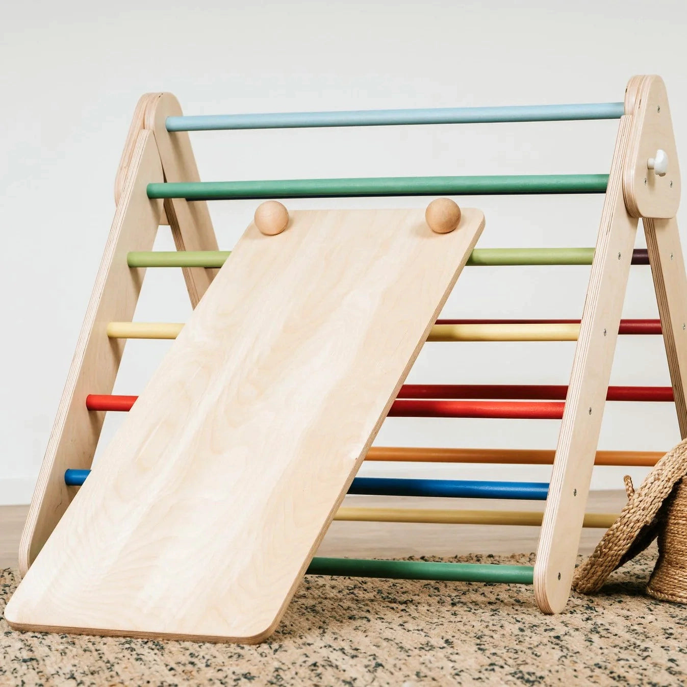 Pikler Triangle Climber With Ramp