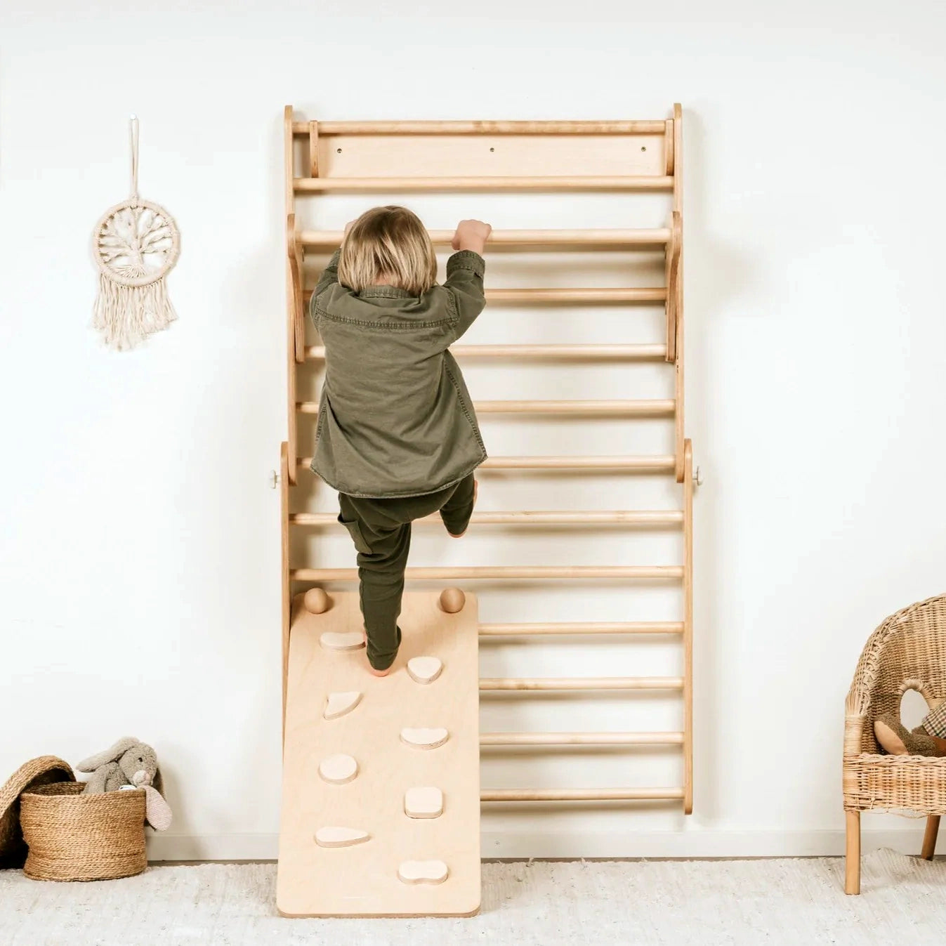 Swedish Wall 2-in-1 Climber Set with Ramp