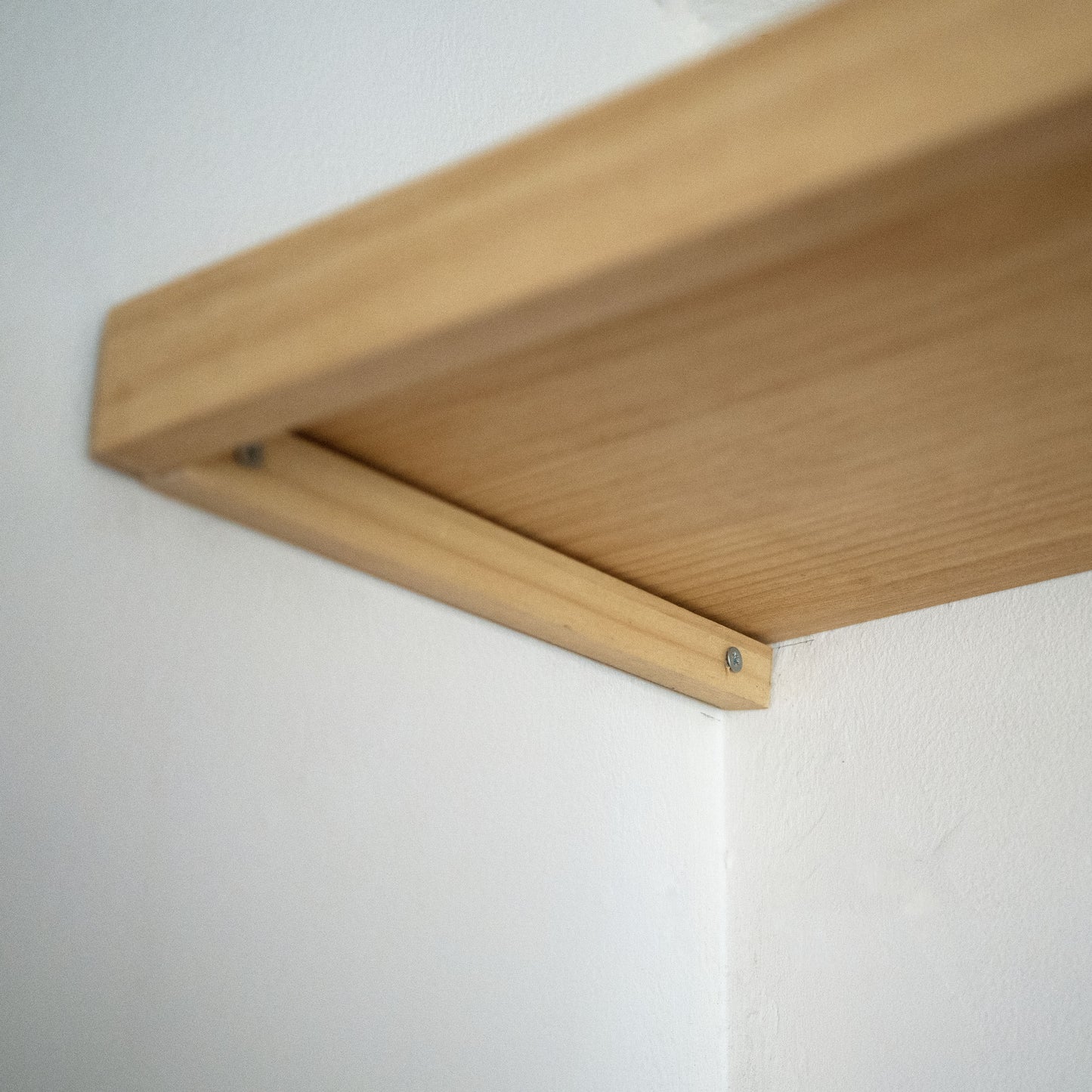 Solid Pine Wood Alcove Floating Shelves