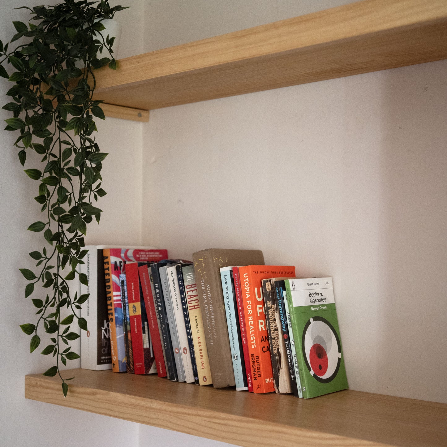 Solid Pine Wood Alcove Floating Shelves