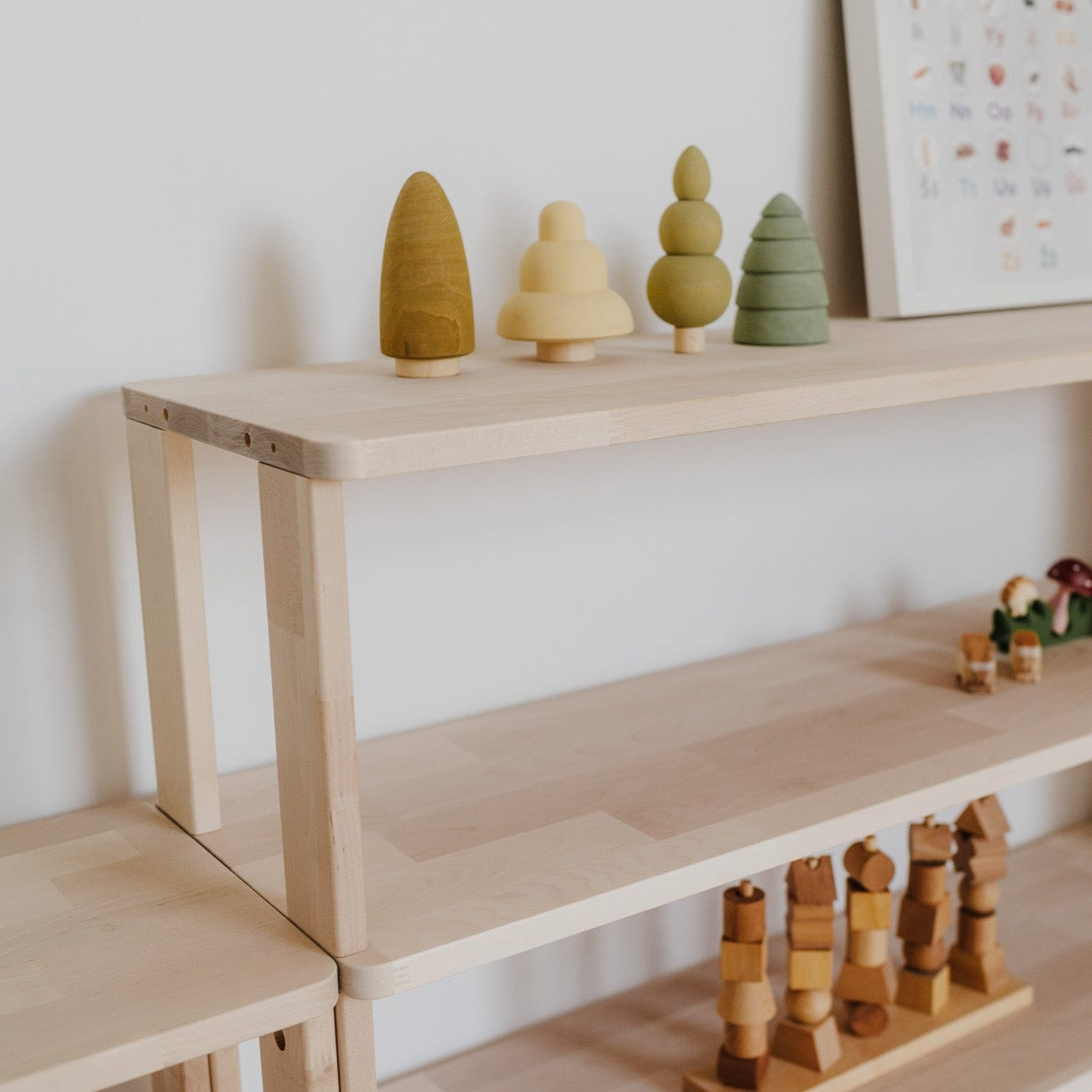 Create Your Own Montessori Storage Unit - Natural Wood Finish