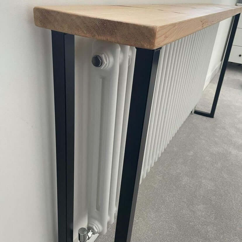 Rustic Radiator Cover with Box Legs