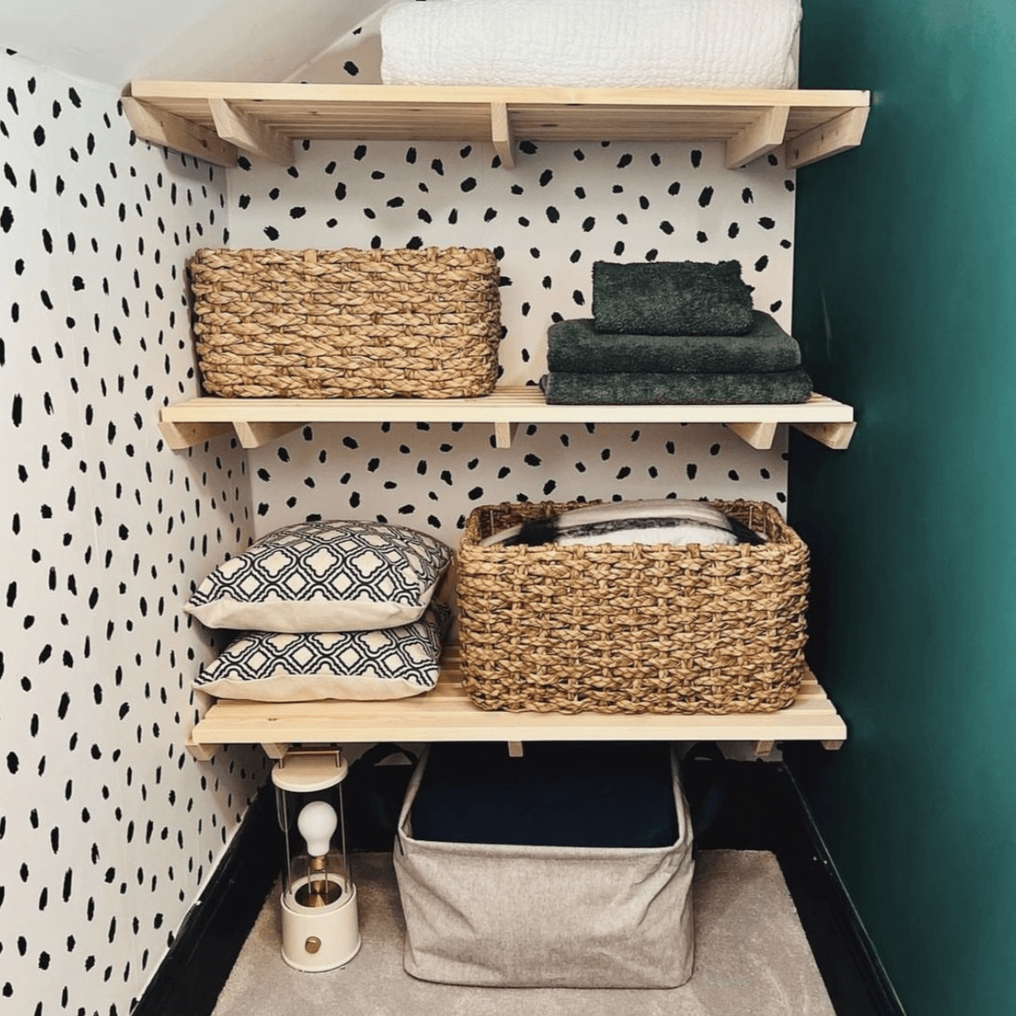 Airing Cupboard Wooden Slatted Shelves