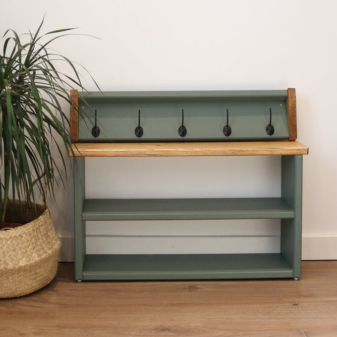 Coat Hook and Shoe Rack Storage Narrow