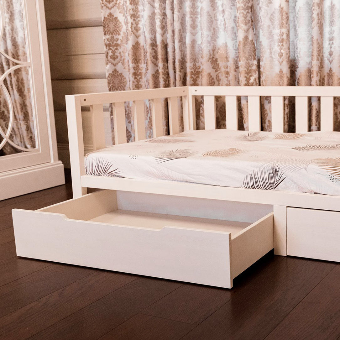 Toddler Bed On Legs and Mattress Bundle