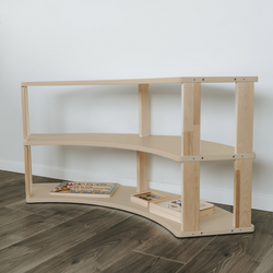 Kids Arc: Three Natural Shelves