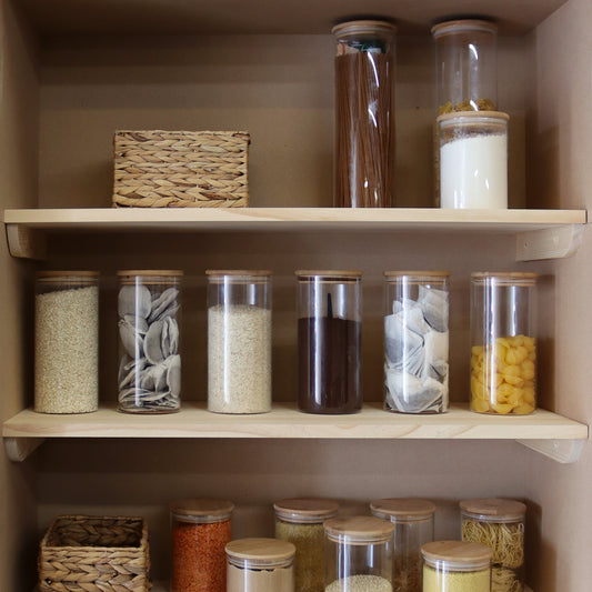 Solid Pinewood Pantry Shelves