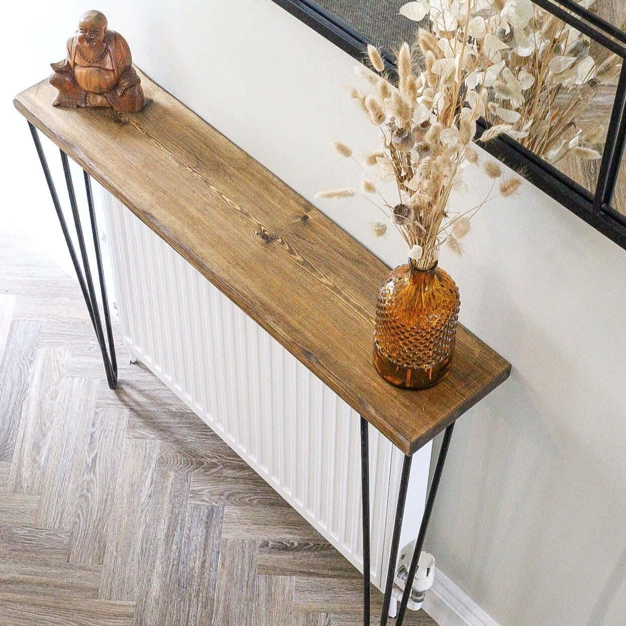 Birdseye view of rustic radiator cover