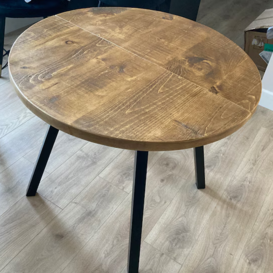 Extendable Round Dining Table