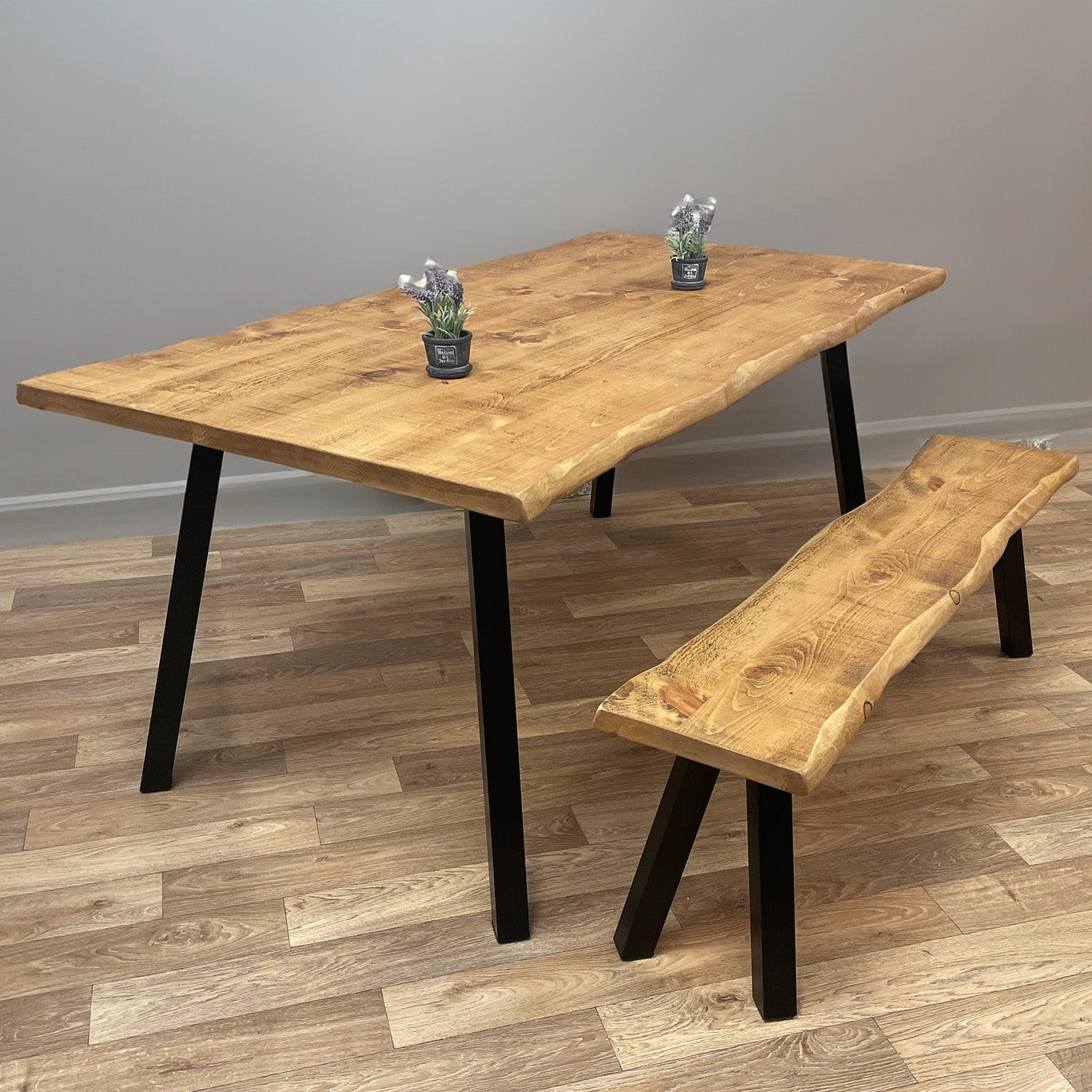 Custom Industrial Style Dining Table