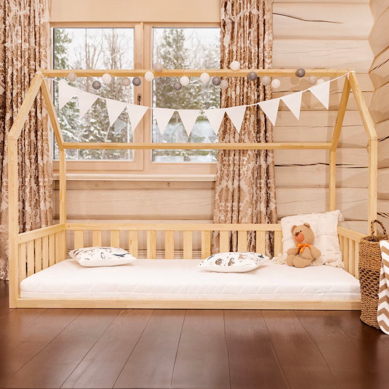 Toddler House Floor Bed